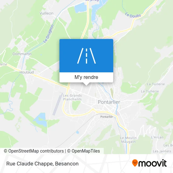 Rue Claude Chappe plan