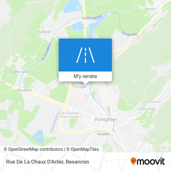 Rue De La Chaux D'Arlier plan