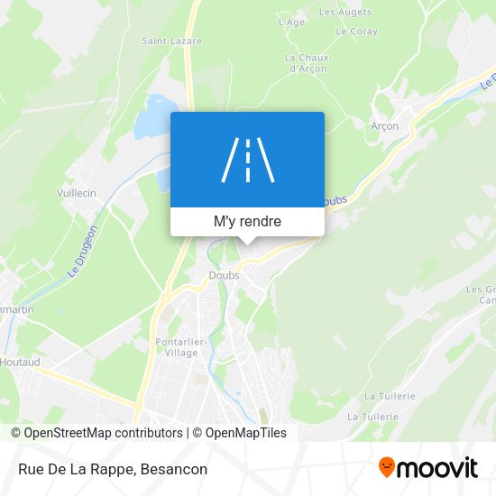 Rue De La Rappe plan