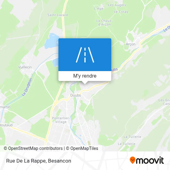 Rue De La Rappe plan