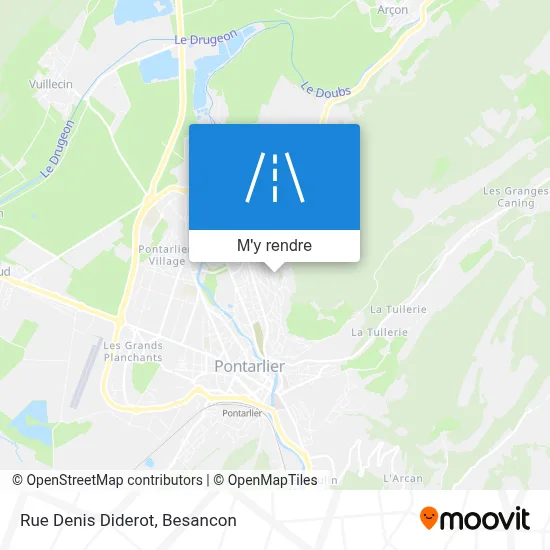 Rue Denis Diderot plan