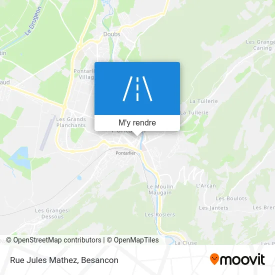 Rue Jules Mathez plan