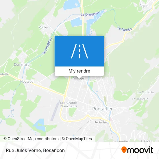 Rue Jules Verne plan