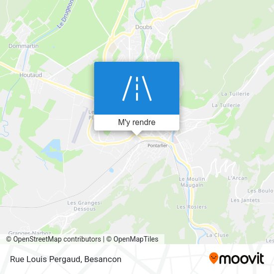 Rue Louis Pergaud plan