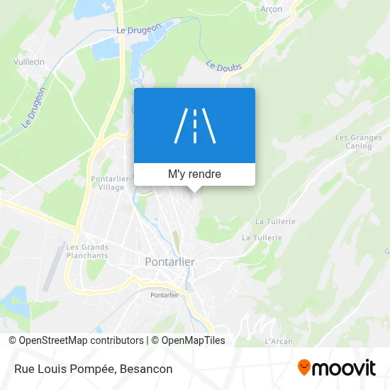 Rue Louis Pompée plan