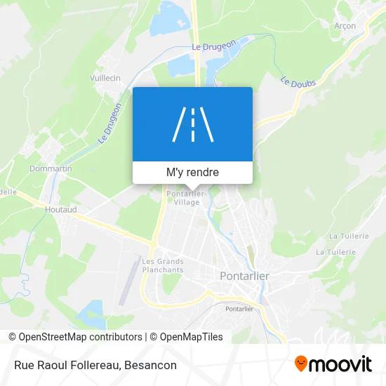 Rue Raoul Follereau plan