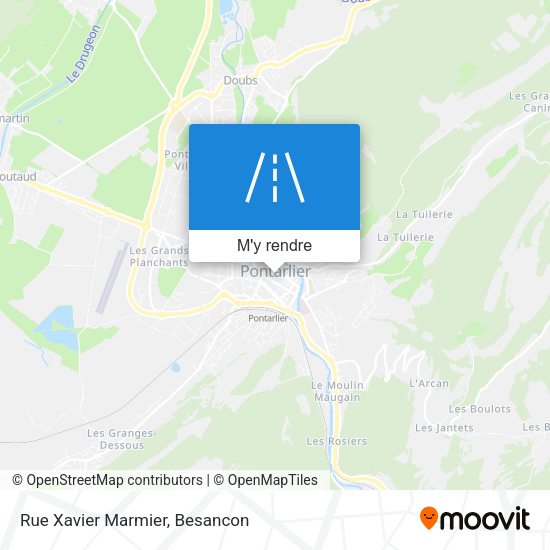 Rue Xavier Marmier plan