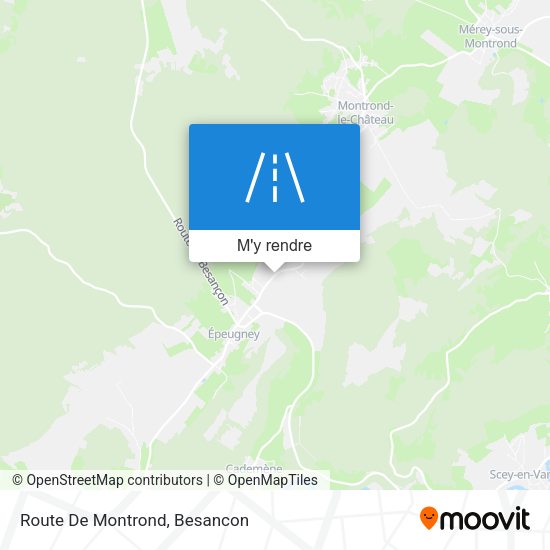 Route De Montrond plan