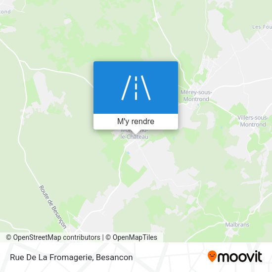 Rue De La Fromagerie plan