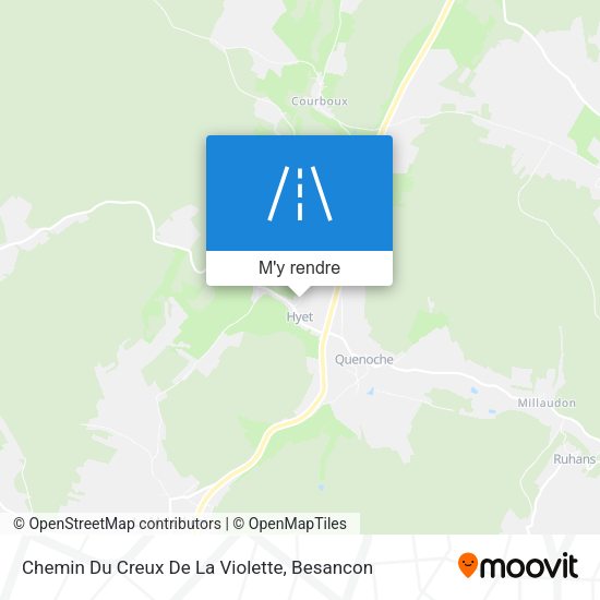 Chemin Du Creux De La Violette plan
