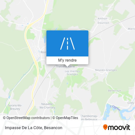 Impasse De La Côte plan