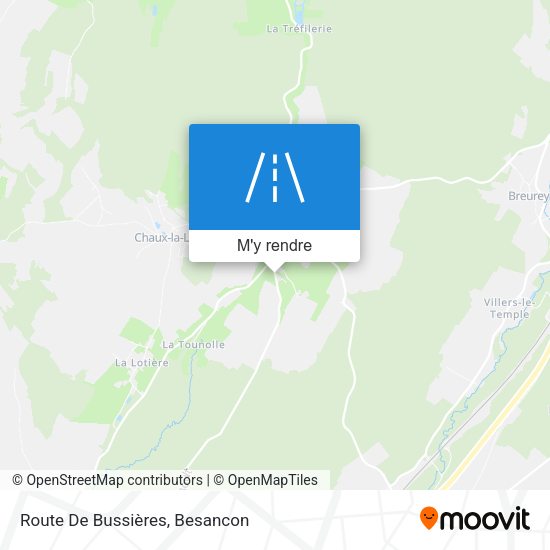 Route De Bussières plan