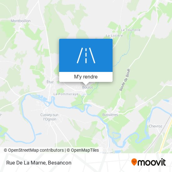 Rue De La Marne plan