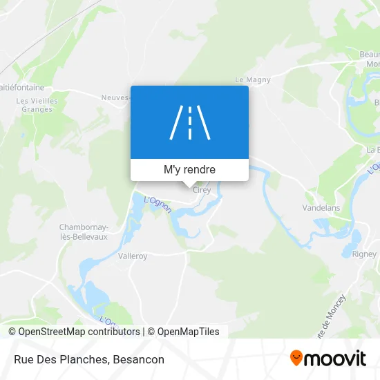 Rue Des Planches plan