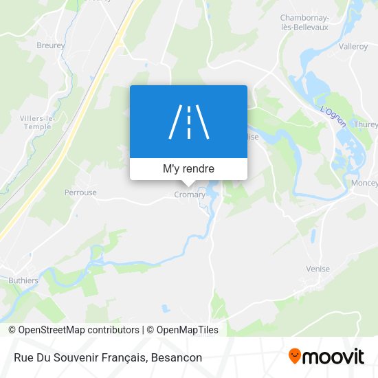 Rue Du Souvenir Français plan