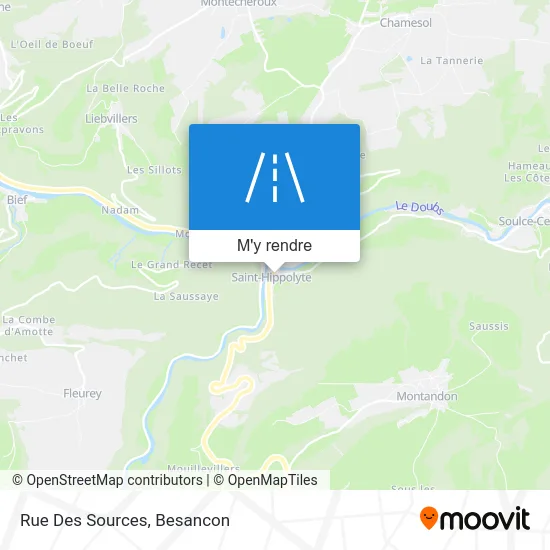 Rue Des Sources plan