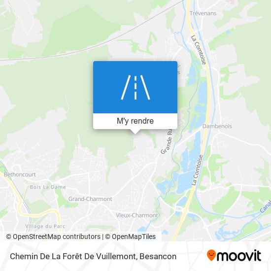 Chemin De La Forêt De Vuillemont plan