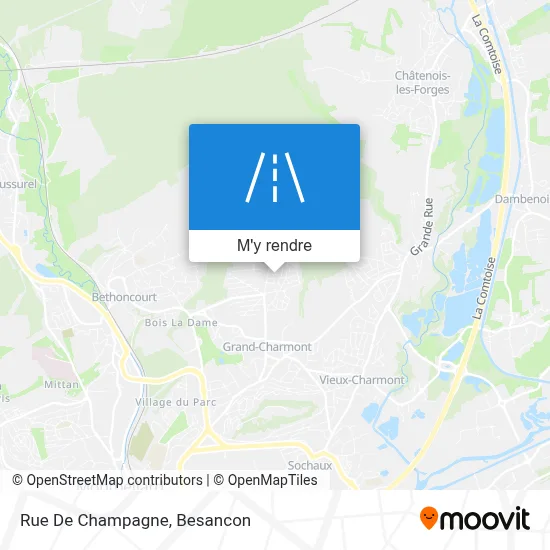 Rue De Champagne plan