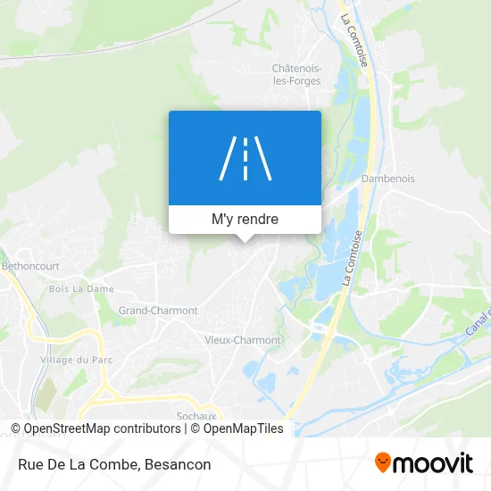 Rue De La Combe plan