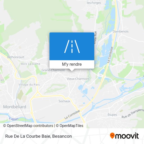 Rue De La Courbe Baie plan