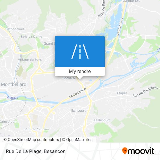 Rue De La Plage plan
