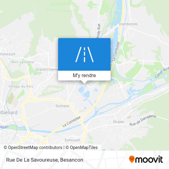 Rue De La Savoureuse plan
