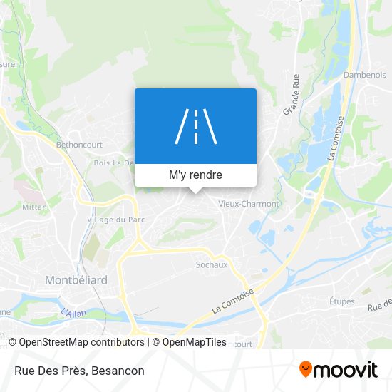 Rue Des Près plan