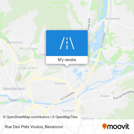 Rue Des Prés Voulus plan