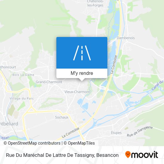 Rue Du Maréchal De Lattre De Tassigny plan