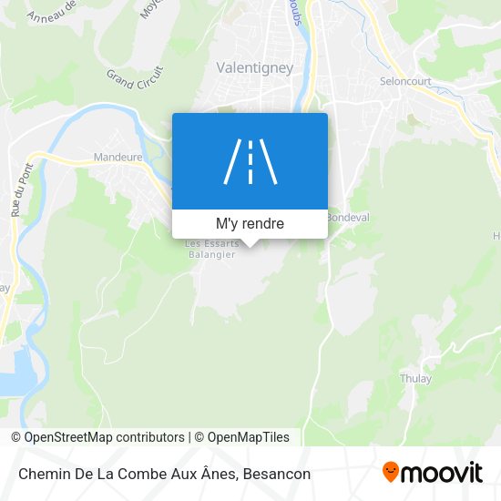 Chemin De La Combe Aux Ânes plan