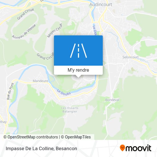 Impasse De La Colline plan