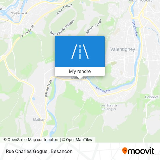 Rue Charles Goguel plan