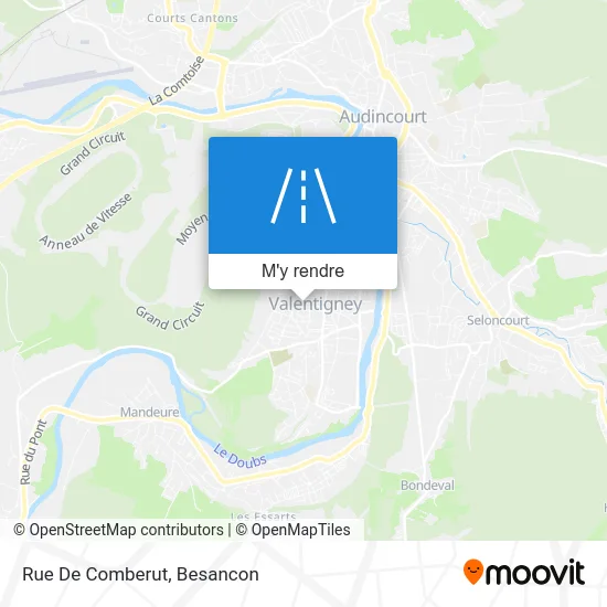 Rue De Comberut plan