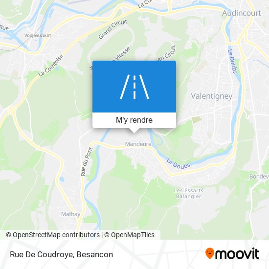 Rue De Coudroye plan