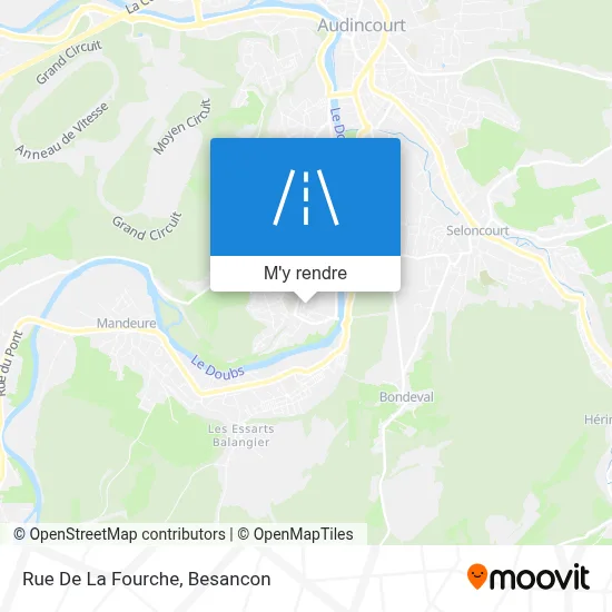 Rue De La Fourche plan