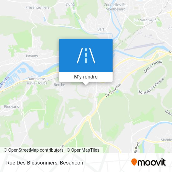 Rue Des Blessonniers plan