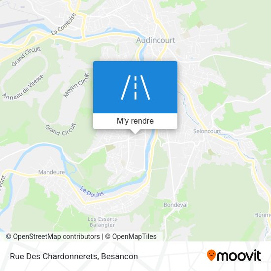 Rue Des Chardonnerets plan