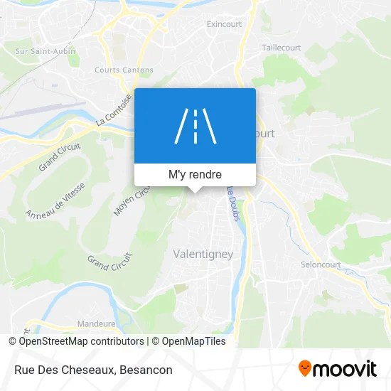 Rue Des Cheseaux plan