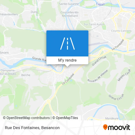 Rue Des Fontaines plan