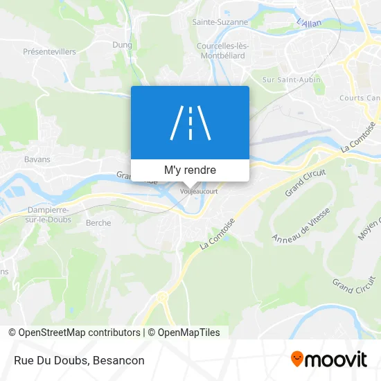Rue Du Doubs plan