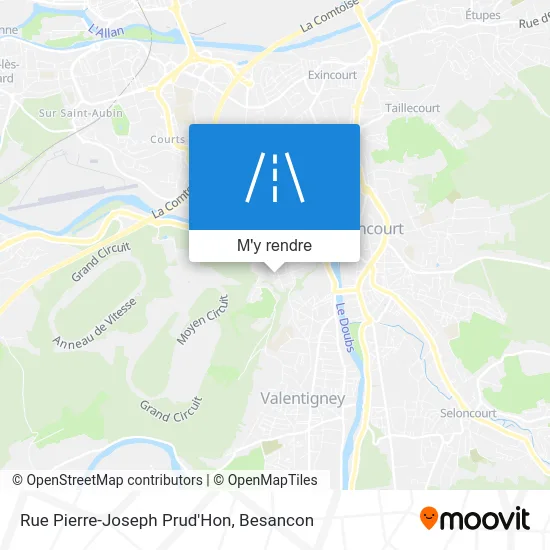 Rue Pierre-Joseph Prud'Hon plan