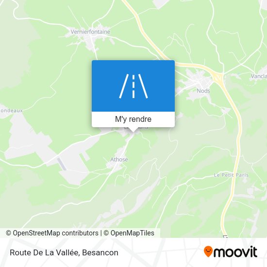 Route De La Vallée plan
