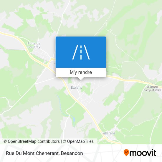 Rue Du Mont Chenerant plan