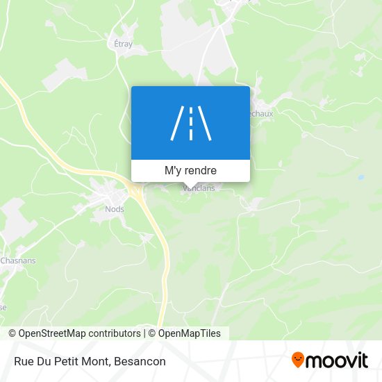 Rue Du Petit Mont plan