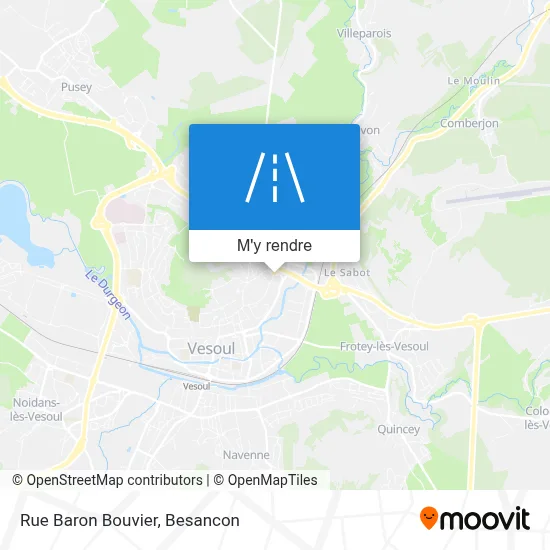 Rue Baron Bouvier plan