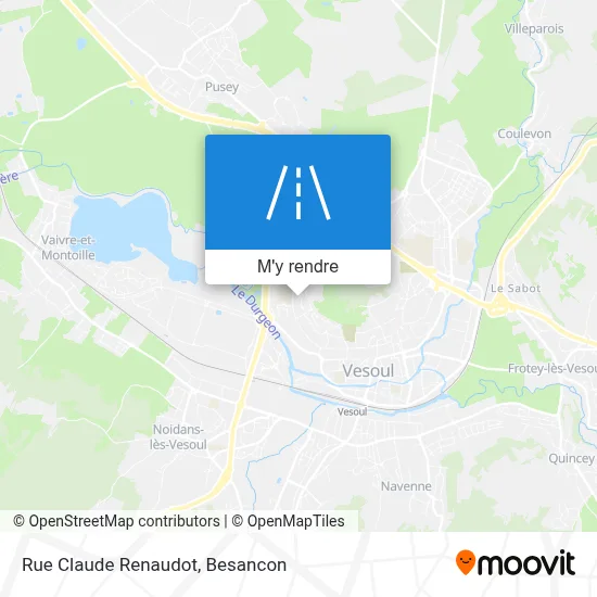 Rue Claude Renaudot plan