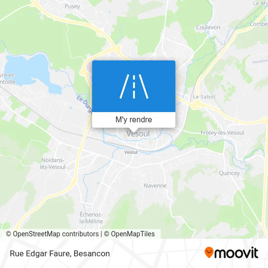 Rue Edgar Faure plan