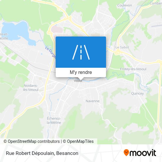 Rue Robert Dépoulain plan