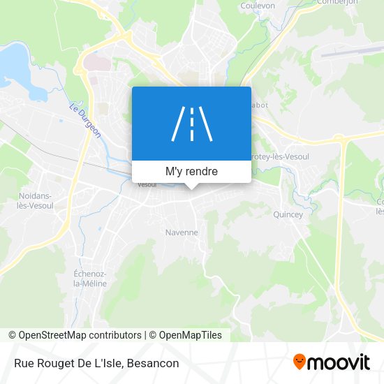 Rue Rouget De L'Isle plan
