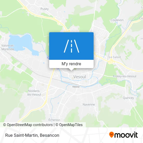 Rue Saint-Martin plan